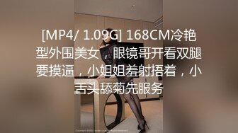 [MP4/ 1.09G] 168CM冷艳型外围美女，眼镜哥开看双腿要摸逼，小姐姐羞射捂着，小舌头舔菊先服务