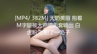 [MP4/ 382M] 大奶美眉 抱着M字腿被大鸡吧无套输出 白虎粉穴 射了一奶子