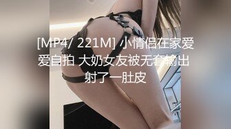 [MP4/ 221M] 小情侣在家爱爱自拍 大奶女友被无套输出 射了一肚皮