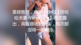 重磅推荐，良家小少妇【呀哈哈夫妻-YahahaFq】喜欢露出，高铁商场到街头，每次都湿得一塌糊涂