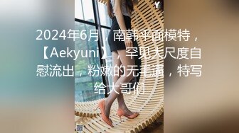 2024年6月，南韩平面模特，【Aekyuni】，罕见大尺度自慰流出，粉嫩的无毛逼，特写给大哥们